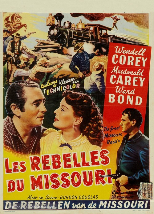 The Great Missouri Raid - Belgian Movie Poster