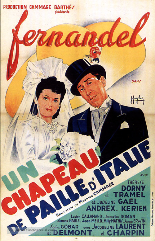 Un chapeau de paille d&#039;Italie - French Movie Poster