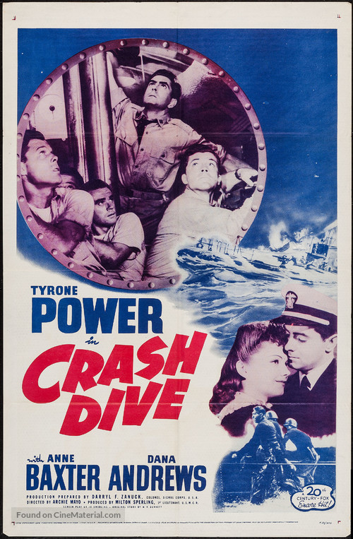 Crash Dive - Re-release movie poster