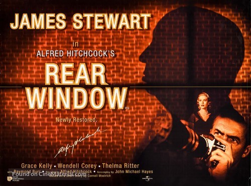 Rear Window - British Re-release movie poster