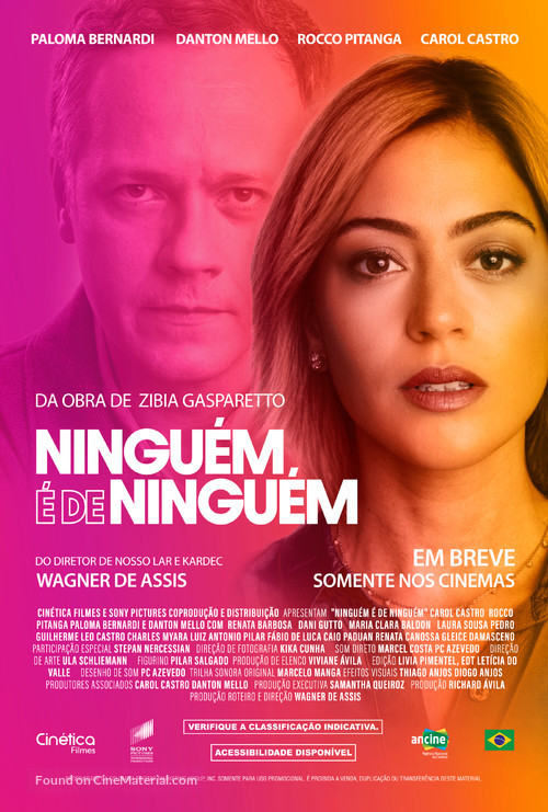 Ningu&eacute;m &eacute; de Ningu&eacute;m - Brazilian Movie Poster