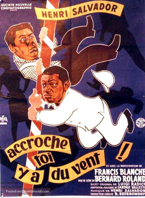 Accroche-toi, y&#039;a du vent! - French Movie Poster