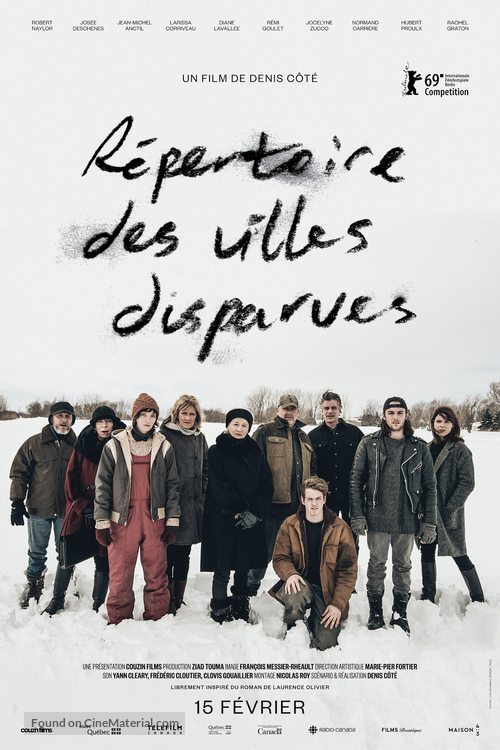 R&eacute;pertoire des villes disparues - Canadian Movie Poster