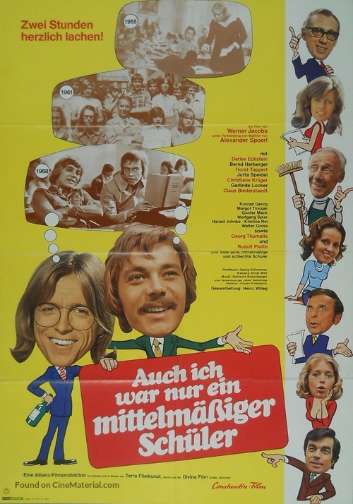 Auch ich war nur ein mittelm&auml;&szlig;iger Sch&uuml;ler - German Movie Poster