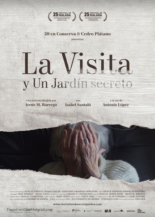 La Visita y Un Jard&iacute;n secreto - Spanish Movie Poster