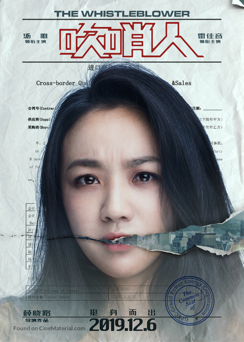 The Whistleblower - Chinese Movie Poster