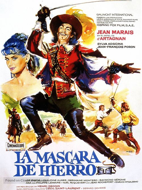 Masque de fer, Le - Spanish Movie Poster