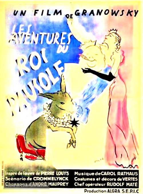 Les aventures du roi Pausole - French Movie Poster