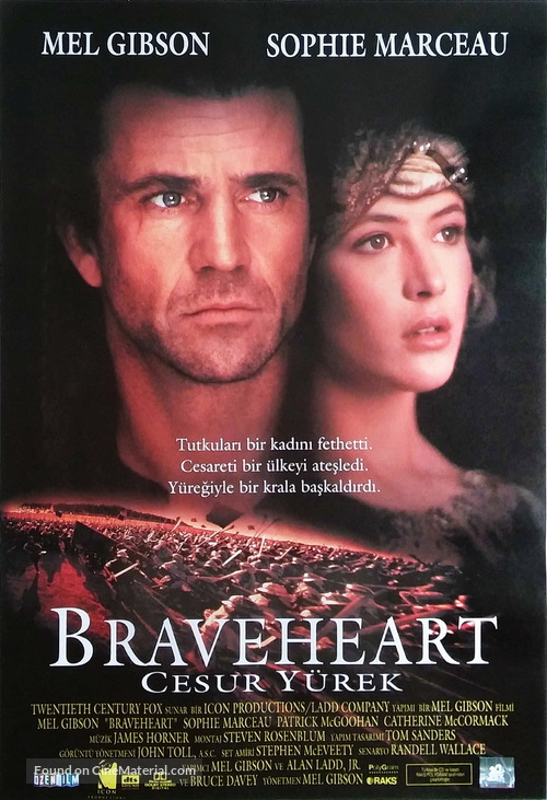 Braveheart - Turkish Movie Poster