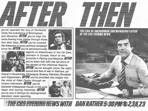 &quot;CBS Evening News with Dan Rather&quot; - poster