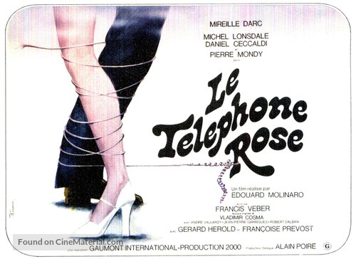 Le t&eacute;l&eacute;phone rose - French Movie Poster