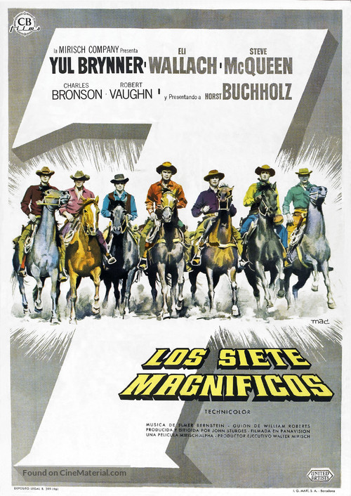 The Magnificent Seven - Spanish Movie Poster