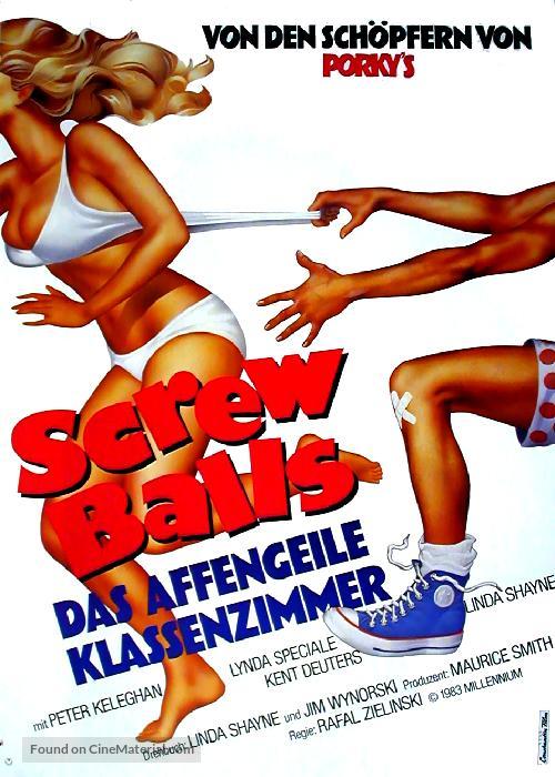 Screwballs - German Movie Poster