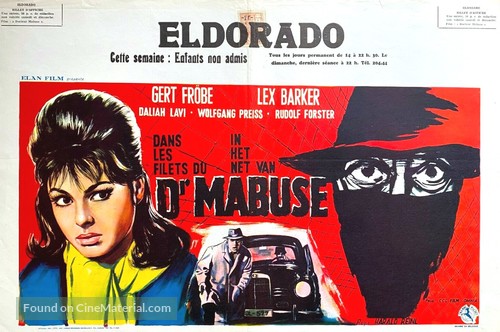 Im Stahlnetz des Dr. Mabuse - Belgian Movie Poster