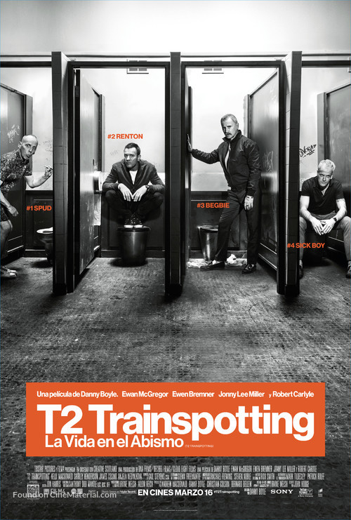 T2: Trainspotting - Colombian Movie Poster
