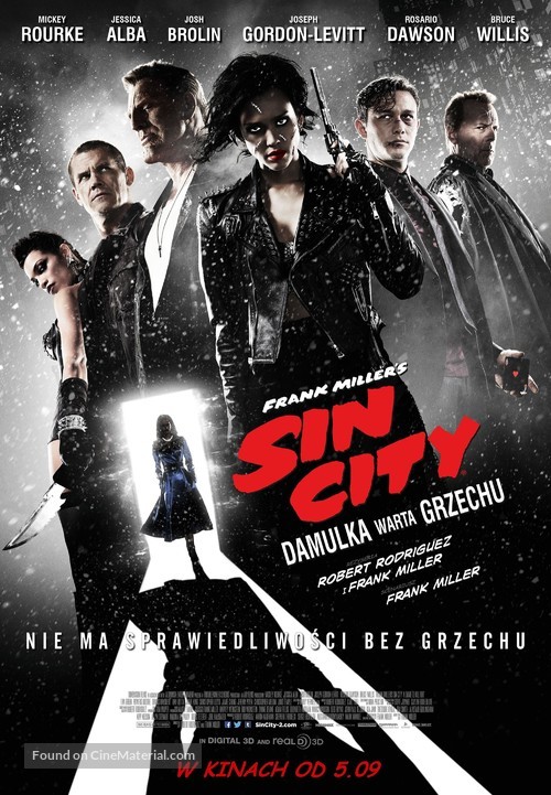 Sin City: A Dame to Kill For - Polish Movie Poster