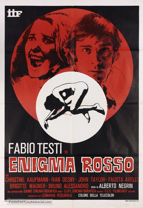 Enigma rosso - Italian Movie Poster