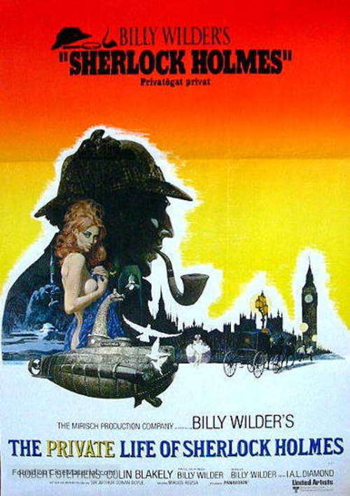 The Private Life of Sherlock Holmes - Swedish Movie Poster