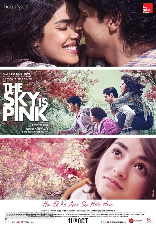 The Sky Is Pink - Indian Movie Poster