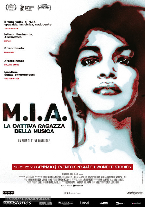 MATANGI/MAYA/M.I.A. - Italian Movie Poster