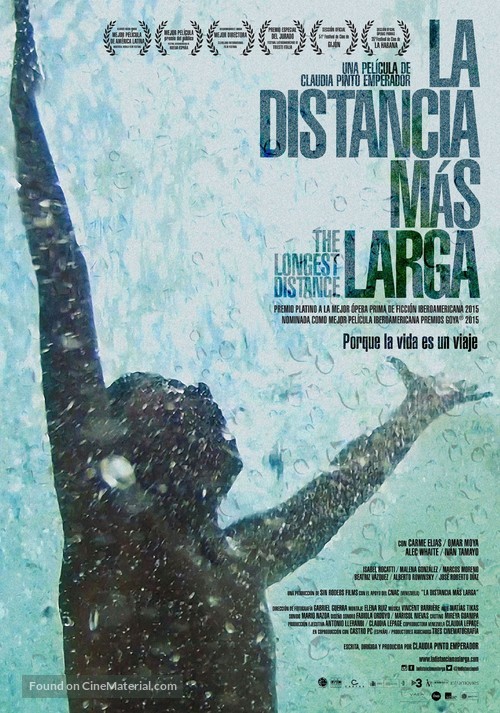 La distancia m&aacute;s larga - Spanish Movie Poster