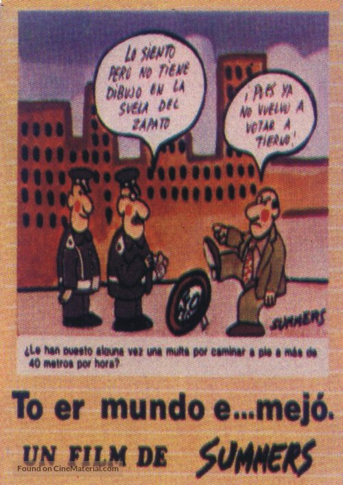 To er mundo &eacute;... mejo! - Spanish Movie Poster