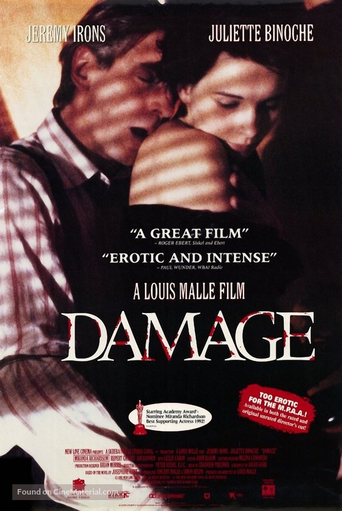 Damage - Movie Poster