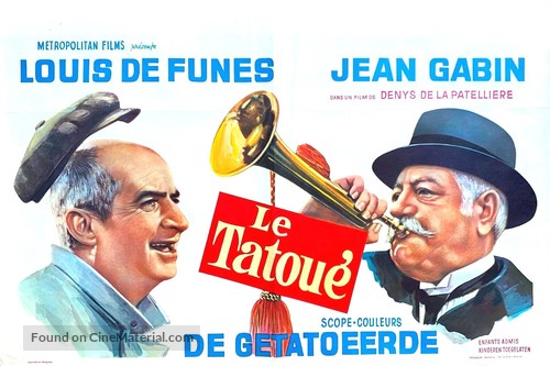 Le tatou&eacute; - Belgian Movie Poster