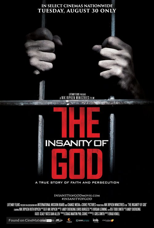 The Insanity of God - Movie Poster