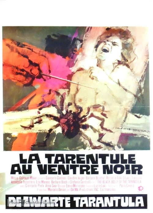 Tarantola dal ventre nero, La - Belgian Movie Poster