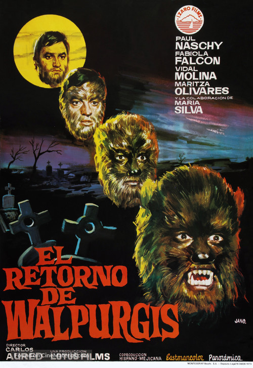 Retorno de Walpurgis, El - Spanish Movie Poster