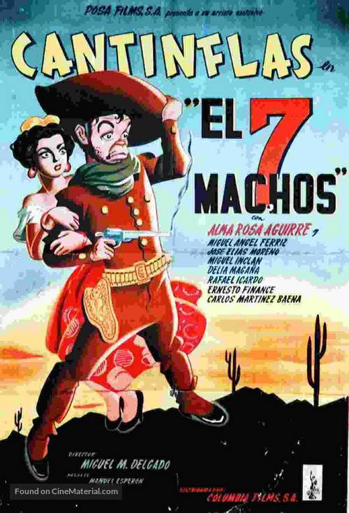 Siete machos, El - Spanish Movie Poster