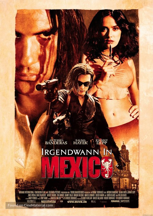 Once Upon A Time In Mexico - German Movie Poster