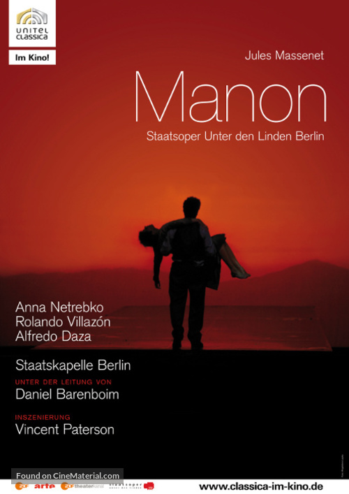 Jules Massenet: Manon - German Movie Poster