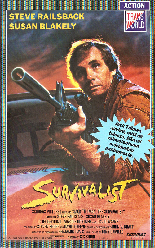 The Survivalist - Finnish VHS movie cover