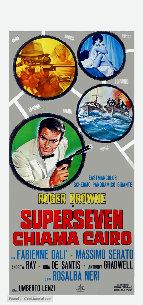 Superseven chiama Cairo - Italian Movie Poster