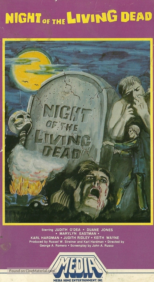 Night of the Living Dead - VHS movie cover