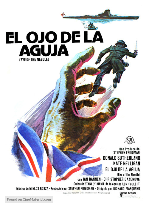 Eye of the Needle - Spanish Movie Poster