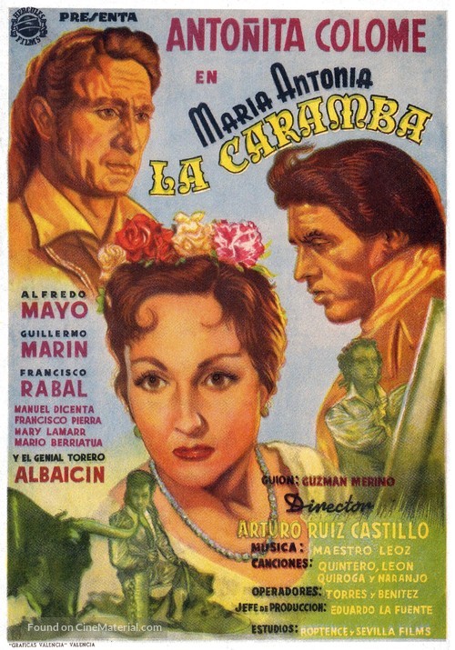 Mar&iacute;a Antonia &#039;La Caramba&#039; - Spanish Movie Poster