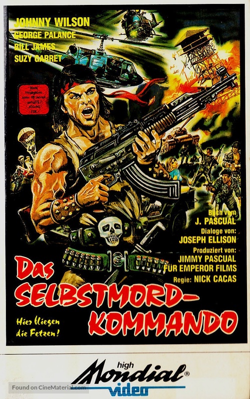 Deadly Commando - German VHS movie cover