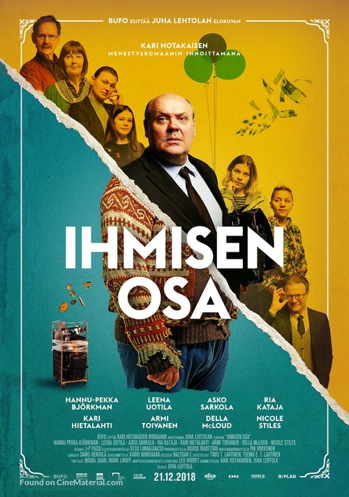 Ihmisen osa - Finnish Movie Poster