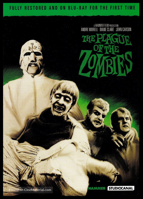 The Plague of the Zombies - British Video release movie poster
