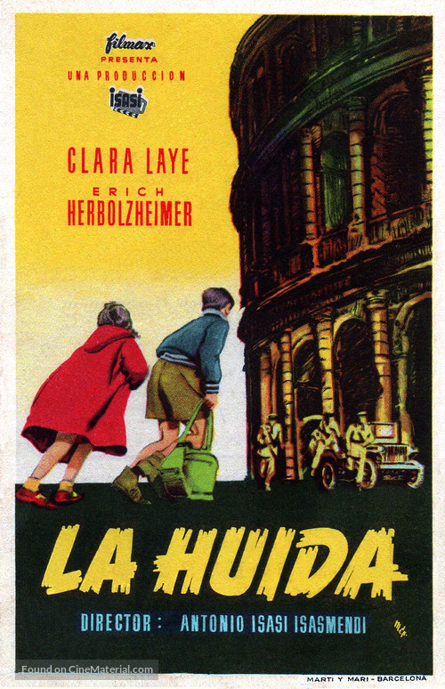 La huida - Spanish Movie Poster