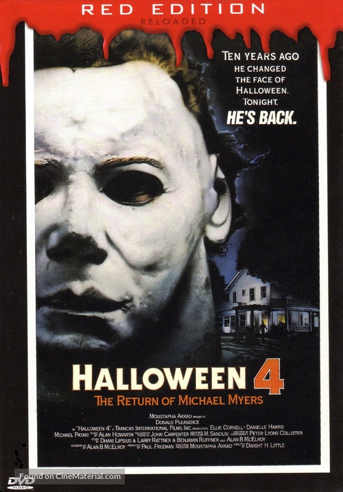 Halloween 4: The Return of Michael Myers - German DVD movie cover