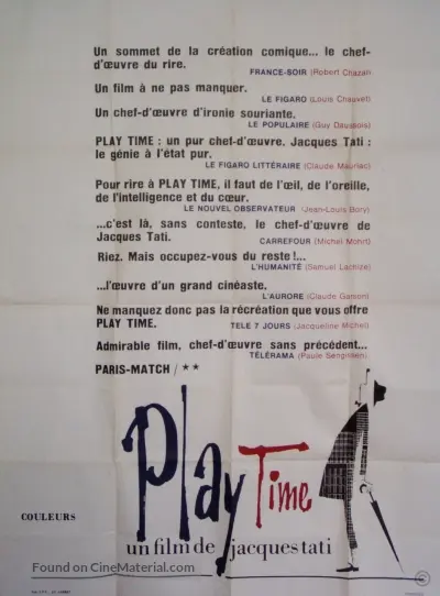 PlayTime - French Movie Poster