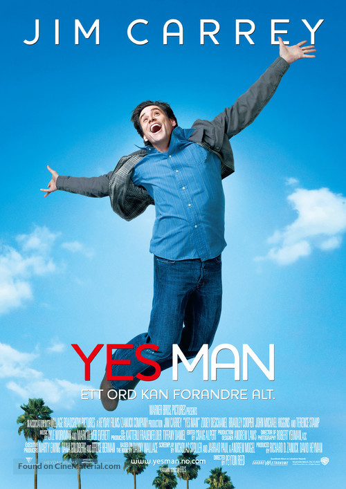 Yes Man - Norwegian Movie Poster