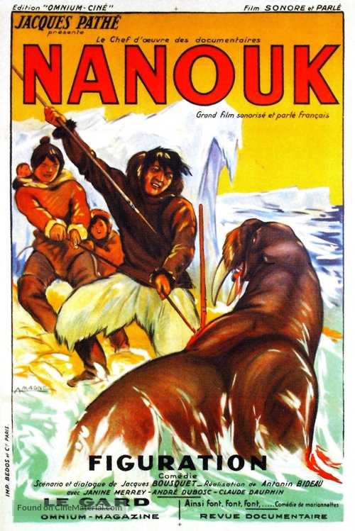 Nanook of the North - French Movie Poster