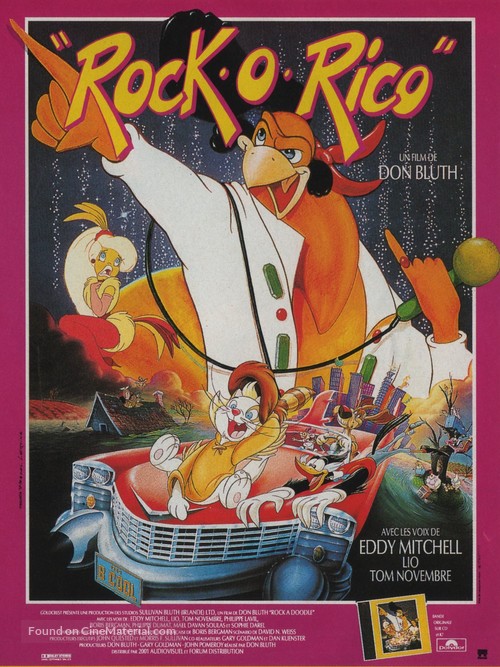 Rock-A-Doodle - French Movie Poster