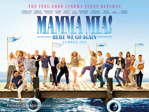 Mamma Mia! Here We Go Again - British Movie Poster