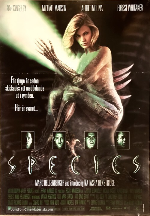 Species - Swedish Movie Poster